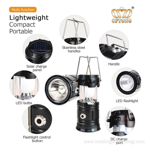 LED Solar Camping Lantern Emergency Light